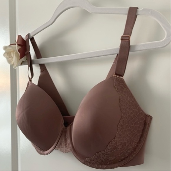 NWT | SOMA | Vanishing Perfect Coverage Lace Trim | French Mauve | Size 34DD - Picture 2 of 12